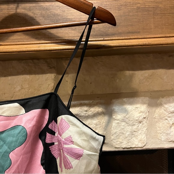 Anthropologie Oopscool Maxi Dress Graphic Print Dress  Floral Eclectic Medium - Picture 13 of 14